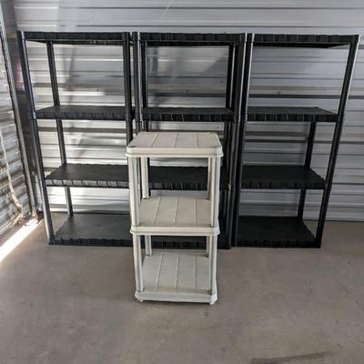 Plastic Storage Shelves