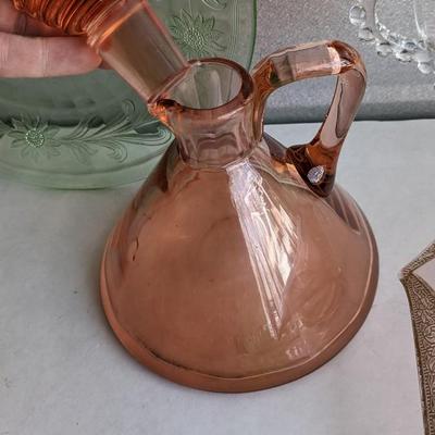 Pink and Green Glass