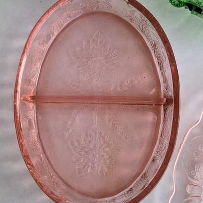 Pink and Green Glass