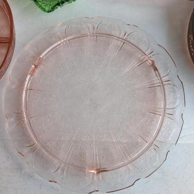 Pink and Green Glass