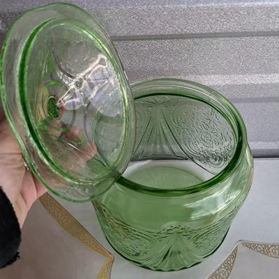Pink and Green Glass