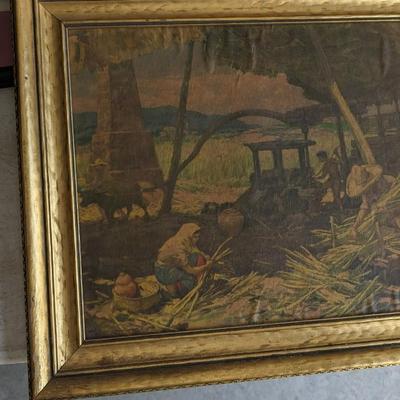 Figural Framed Artwork