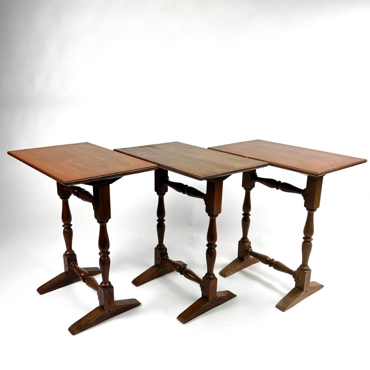 1259 Set of 3 Vintage Side Tables