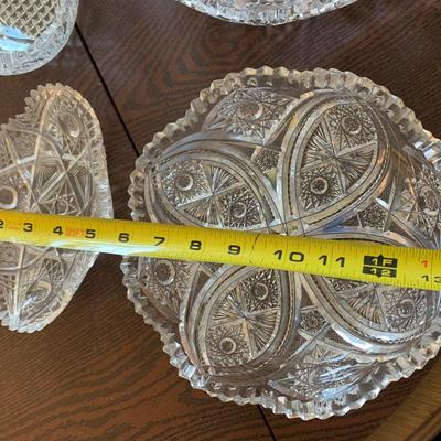 Nice Lot - American Brilliant Cut Glass Serving Pieces - LOT 11