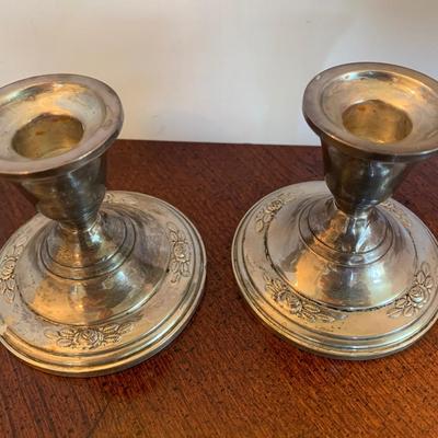 PAIR Sterling Weighted Candle Bases - LOT 12