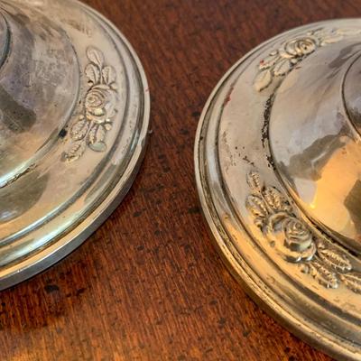 PAIR Sterling Weighted Candle Bases - LOT 12