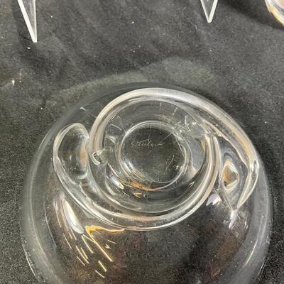1274 Vintage STEUBEN Tear drop Decanter with Bowl