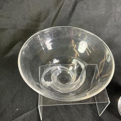 1274 Vintage STEUBEN Tear drop Decanter with Bowl