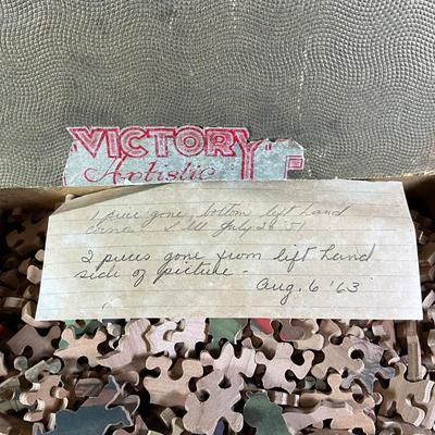 1276 Antique VICTORY Wooden Jig-Saw Puzzle