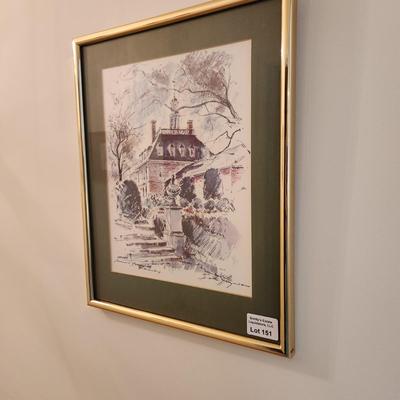 4 Colonial Williamsburg Framed prints