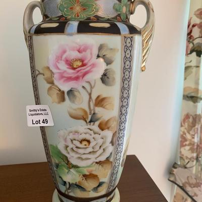 PAIR Antique Nippon Vases - LOT 49
