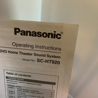 Panasonic SC-HT920 Surround Sound System - LOT 40