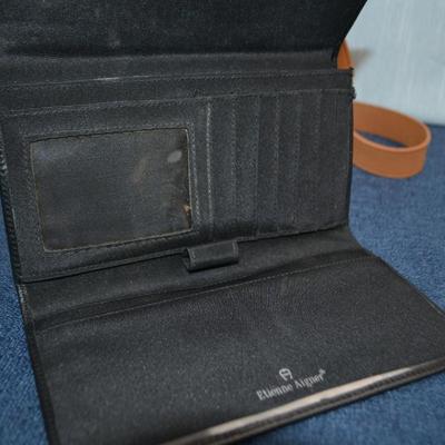 LOT 396. ETIENNE AIGNER HANDBAG AND WALLET