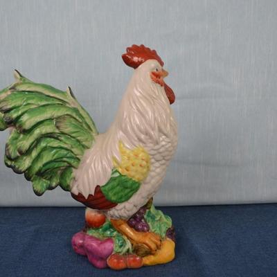 LOT 399. CERAMIC DECORATIVE ROOSTER