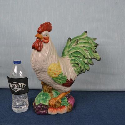LOT 399. CERAMIC DECORATIVE ROOSTER