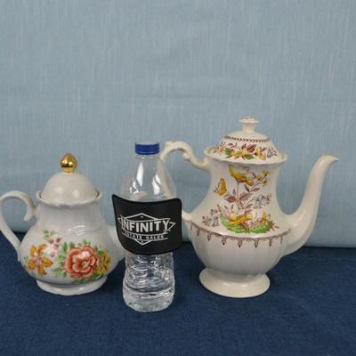 LOT 407. TWO TEA POTS