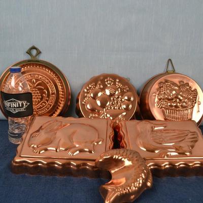 LOT 415. VINTAGE COPPER MOLDS