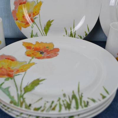 LOT 424. PLATE AND MUG SET