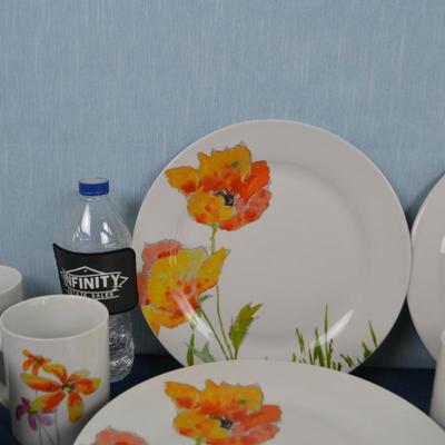LOT 424. PLATE AND MUG SET