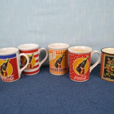 LOT 427. MUG COLLECTION INCLUDING COCA- COLA, AND UCLA