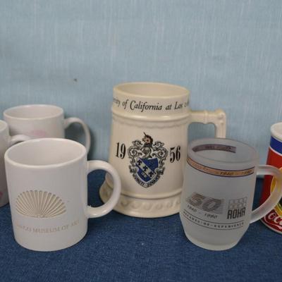 LOT 427. MUG COLLECTION INCLUDING COCA- COLA, AND UCLA
