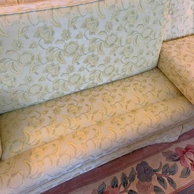 Vintage Retro Floral Sofa Couch CLEAN - LOT 24