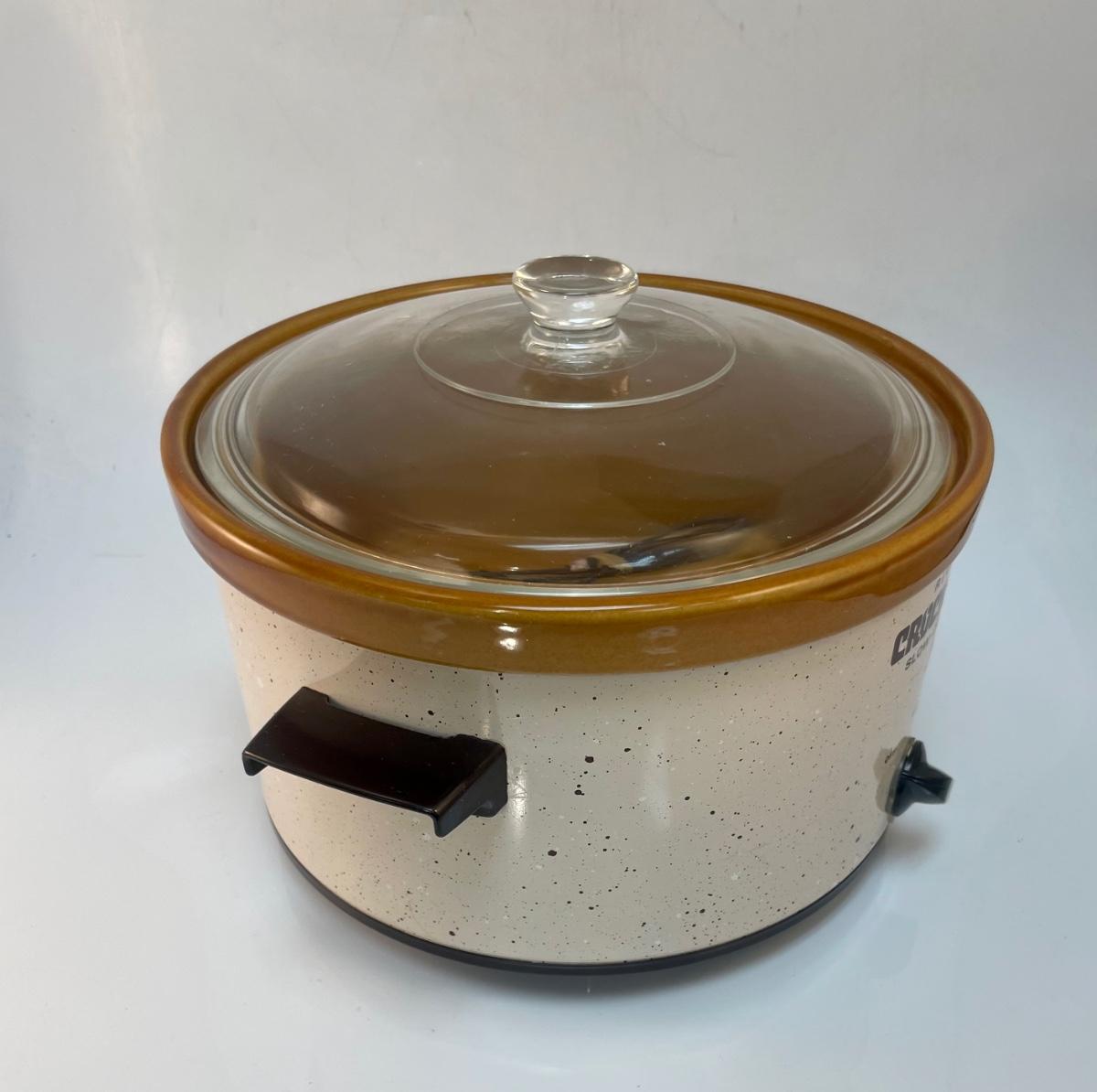 Sold at Auction: Rival Stoneware Crock Pot Slow Cooker Oval