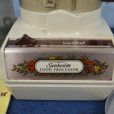 LOT 448. VINTAGE SUNBEAM FOOD PROCESSOR