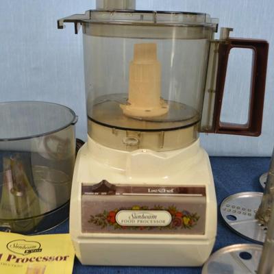 LOT 448. VINTAGE SUNBEAM FOOD PROCESSOR