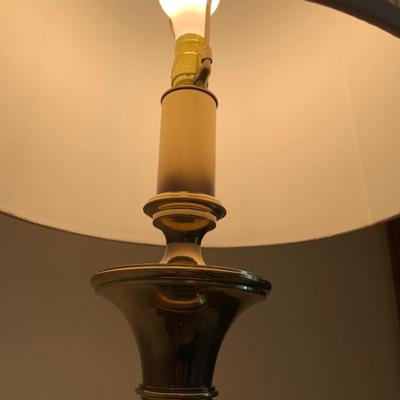 PAIR - Very Heavy, Large Brass Lamps - Stiffel  ?