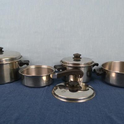 LOT 454. VINTAGE SALADMASTER COOKWARE