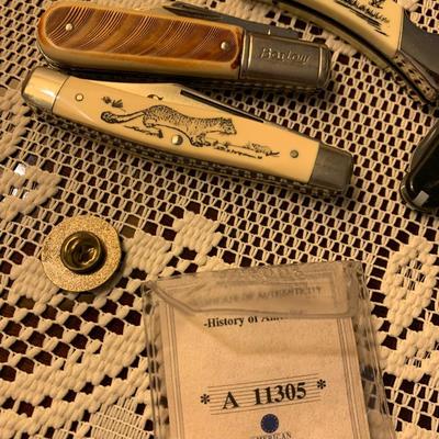 Collectibles Lot - Pocket Knives - Coin - Cross Pens -  LOT 44