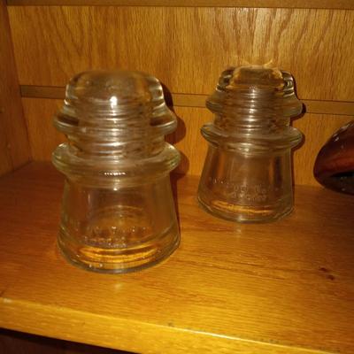 VINTAGE  INSULATORS AND BALL JAR