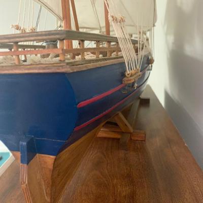 Large Wood Sailboat Decor -LOT 54