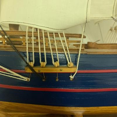 Large Wood Sailboat Decor -LOT 54