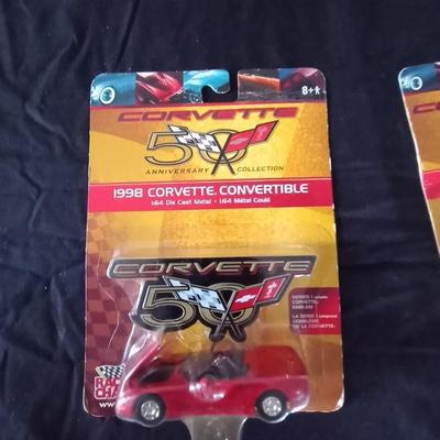1963 CORVETTE COUPE AND 1998 CORVETTE CONVERTIBLE STILL IN PACKAGE
