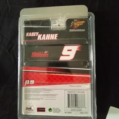 KASY KAMN #9 STILL IN PACKAGE AND #8 NASCAR LIGHTER IN BOX