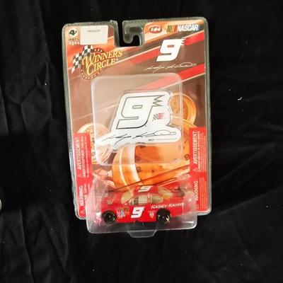 KASY KAMN #9 STILL IN PACKAGE AND #8 NASCAR LIGHTER IN BOX
