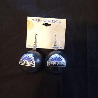 ROCKIES PIN EARRINGS CAP AND TEAM FAN PAK