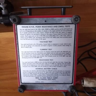 VINTAGE MAC TOOLS ELECTRICAL SYSTEM ANALIZER