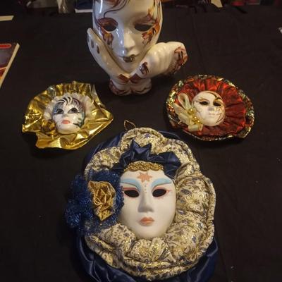 VINTAGE MARDI GRA MASKS