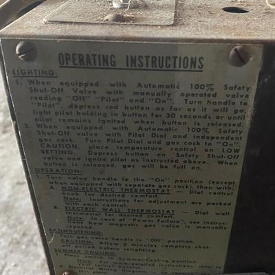 Siegler Gas Heater