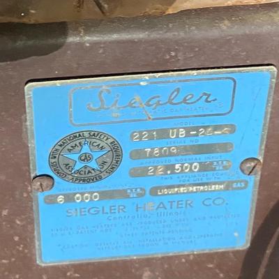 Siegler Gas Heater