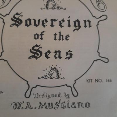 SOVERIGN OF THE SEAS WOOD SHIP MODEL IN BOX