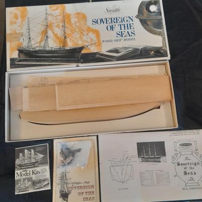 SOVERIGN OF THE SEAS WOOD SHIP MODEL IN BOX