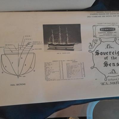 SOVERIGN OF THE SEAS WOOD SHIP MODEL IN BOX