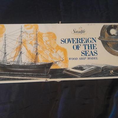 SOVERIGN OF THE SEAS WOOD SHIP MODEL IN BOX