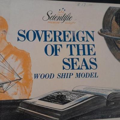 SOVERIGN OF THE SEAS WOOD SHIP MODEL IN BOX