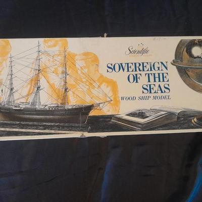 SOVERIGN OF THE SEAS WOOD SHIP MODEL IN BOX