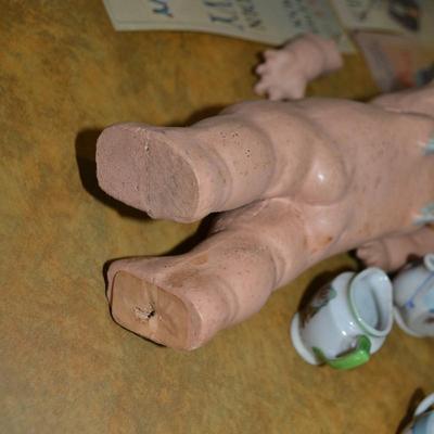 LOT 475.  VINTAGE KEWPIE DOLL, OTHER VINTAGE TOYS